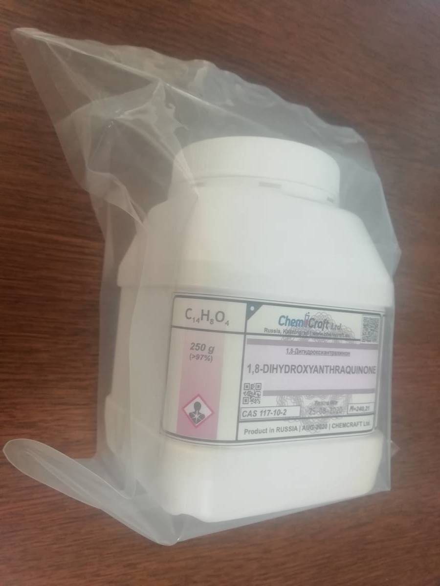 クリサジン 97% 250g C14H8O4 有機化合物標本 試薬 試料 1,8-ジヒドロキシアントラキノン拍卖