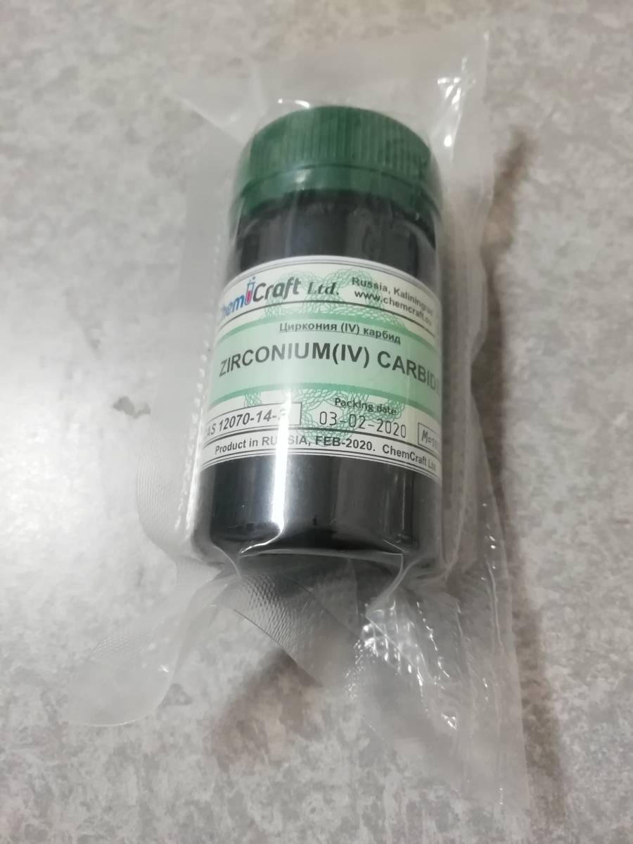 炭化ジルコニウム(IV) 99% 100g ZrC 試料 無機物 無機化合物標本 試薬拍卖
