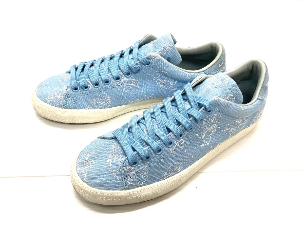 14年製 adidas MATCH PLAL 水色 26.5cm 柄 マッチプレイ拍卖