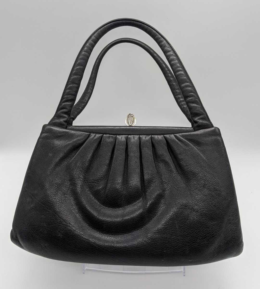 丸越 ハンドバッグ ブラック 黒 ポーチ拍卖