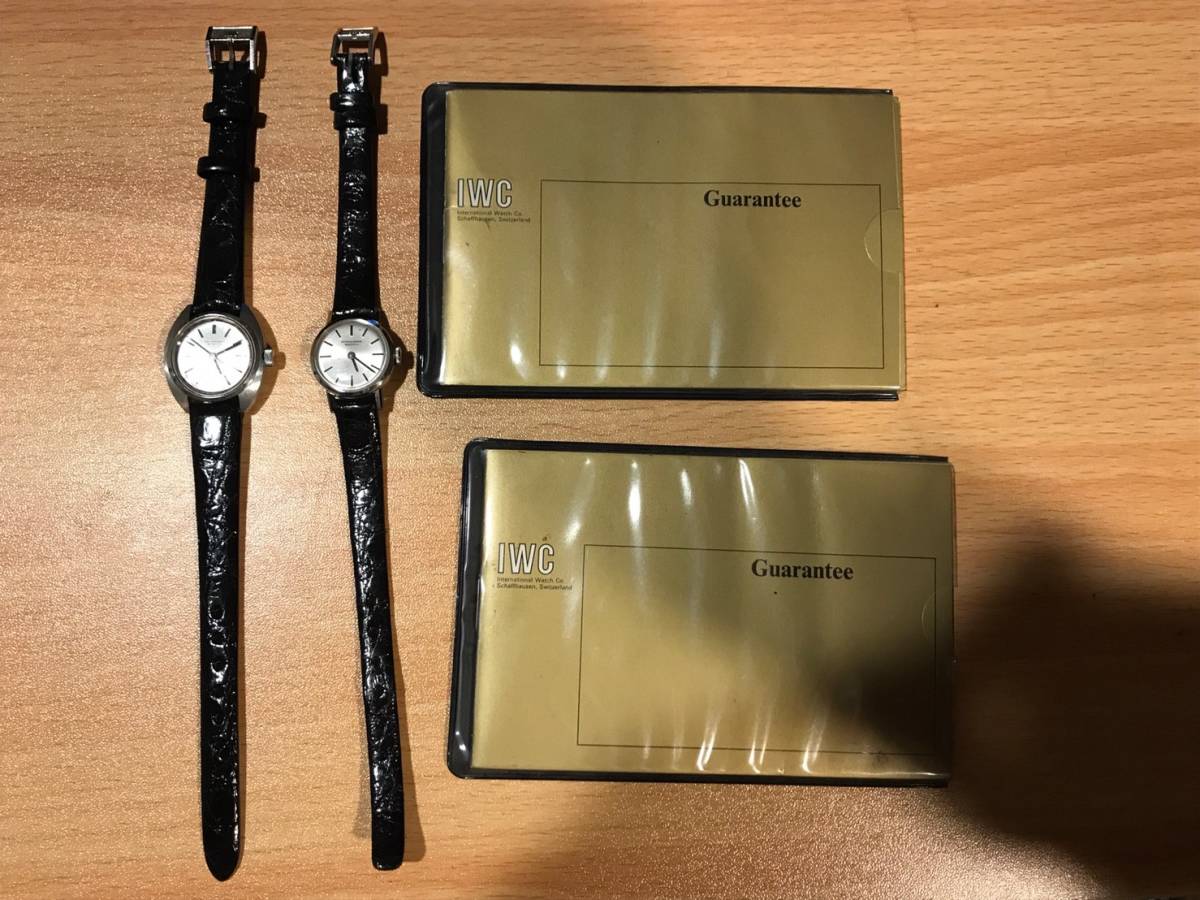 IWC シャウハウゼン アンティーク ペア 貴重 オートマチック 自動巻き ギャランティカード付き拍卖