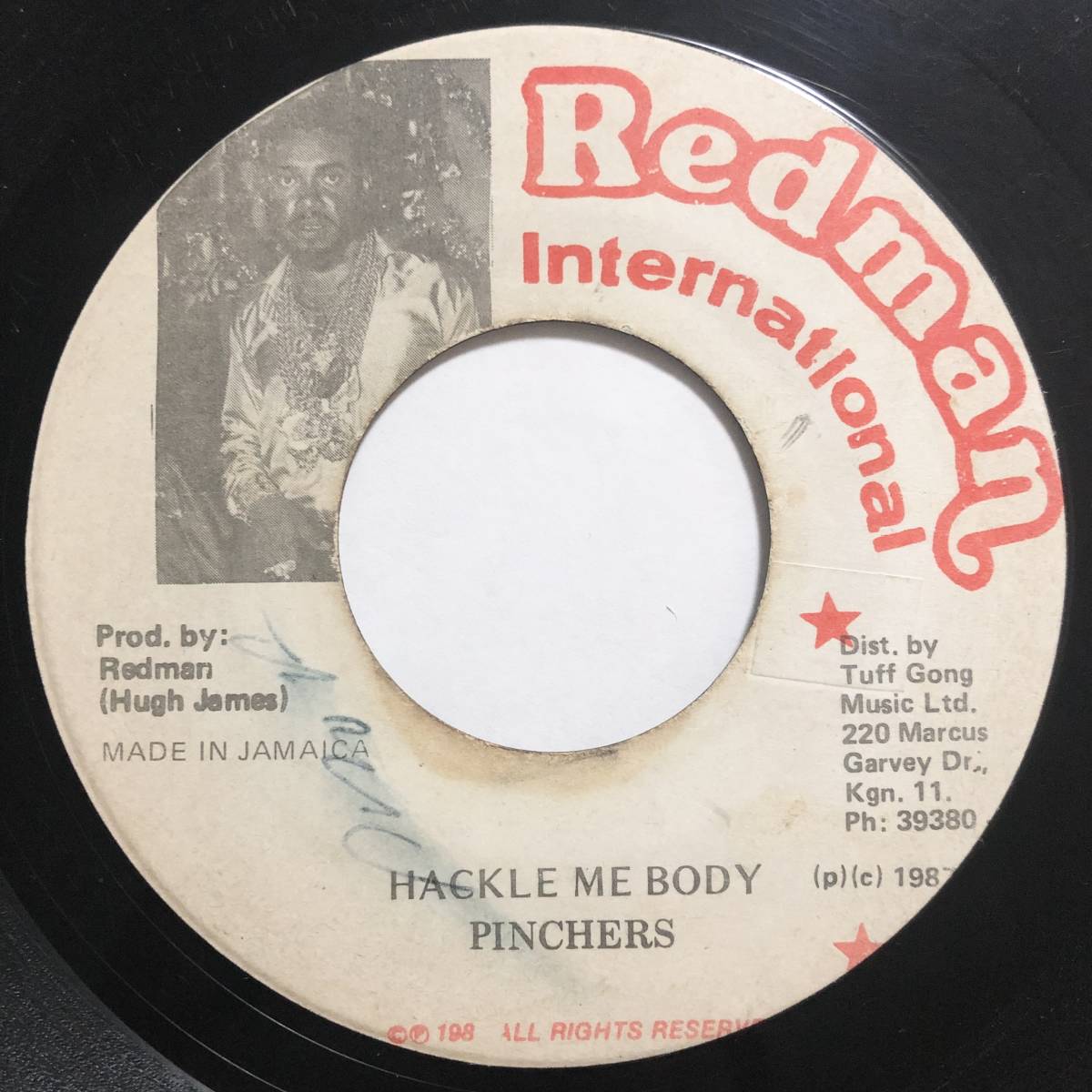 試聴 / PINCHERS / HACKLE ME BODY /Redman/Reggae/Dancehall/'87/big hit !!/7inch拍卖