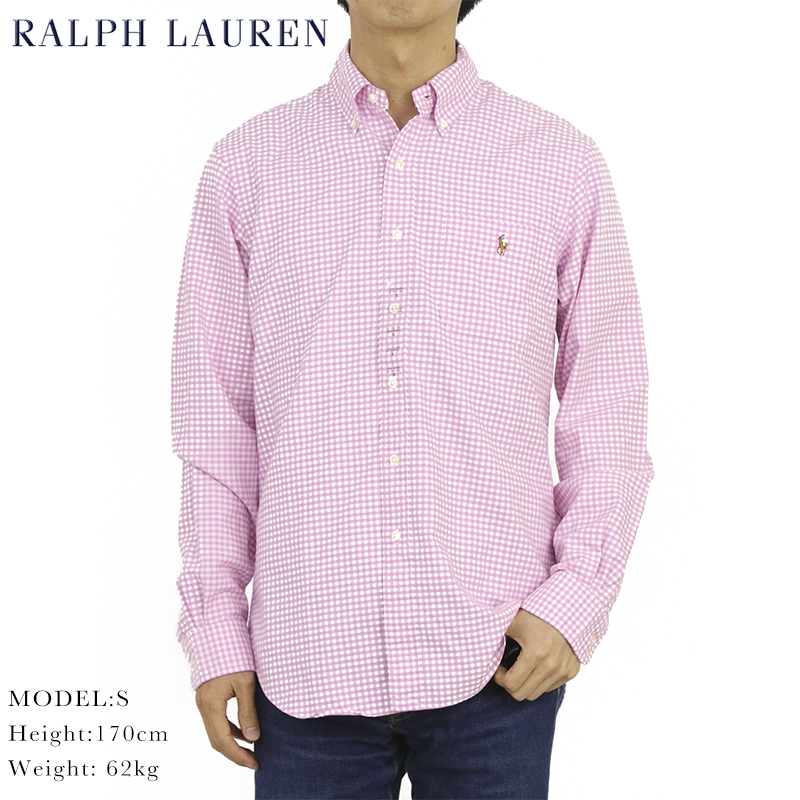 新品 アウトレット 1602 Mサイズ 長袖 シャツ polo ralph lauren ポロ ラルフ ローレン ボタンダウン オックスフォード ギンガムチェック拍卖
