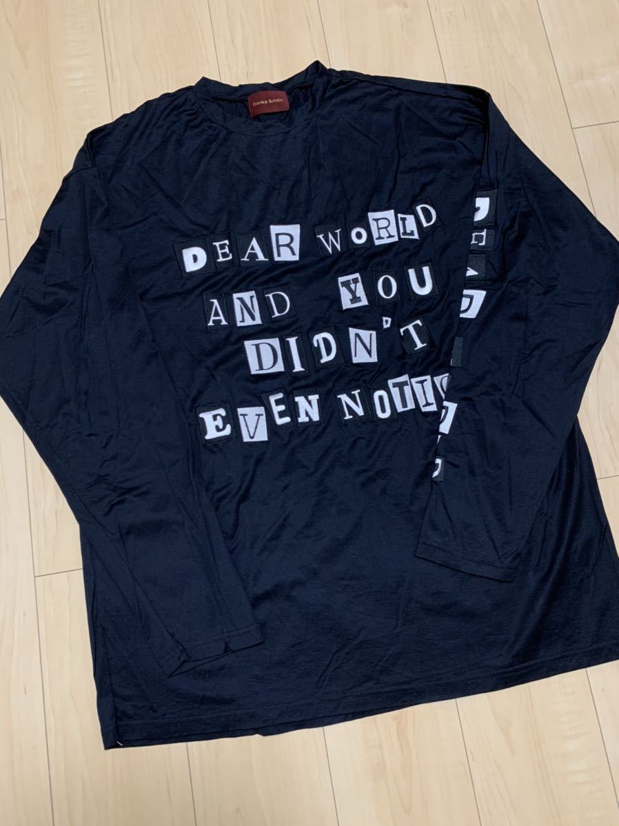 ☆DankeSchon ダンケシェーン メンズ 長袖Tシャツレーヨン 黒 フリーサイズ拍卖