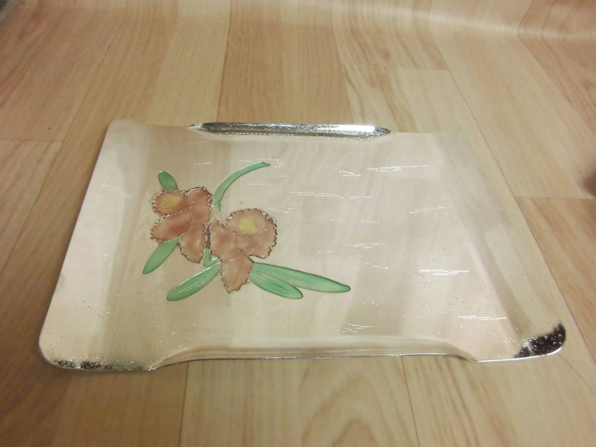 どこか油絵を想わす様な、エキゾチック 金属盆 大皿拍卖