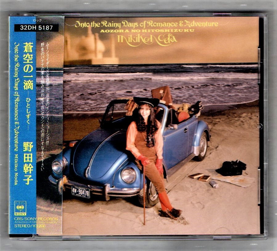 Ω 野田幹子 1989年 CD/蒼空の一滴-ひとしずく-/揺れる~I Miss You~ 他全12曲収録/ムーンライダーズ 参加 拍卖