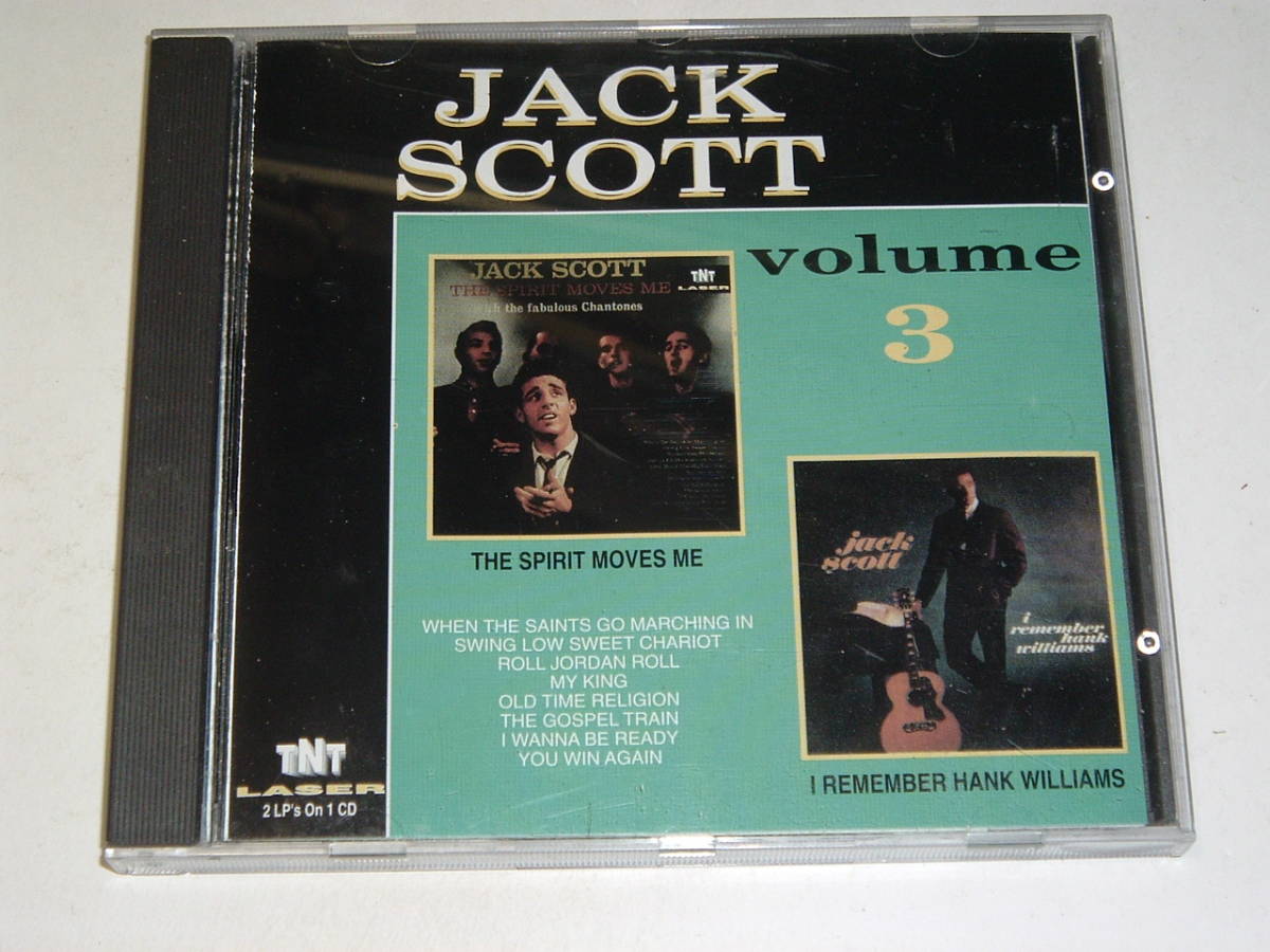 カントリー ヒルビリーTop Rank2in1★JACK SCOTT/THE SPIRIT MOVES ME(60年)+I REMAMBER HANK WILLIAMS(61年)-vol.3★オールディーズ拍卖