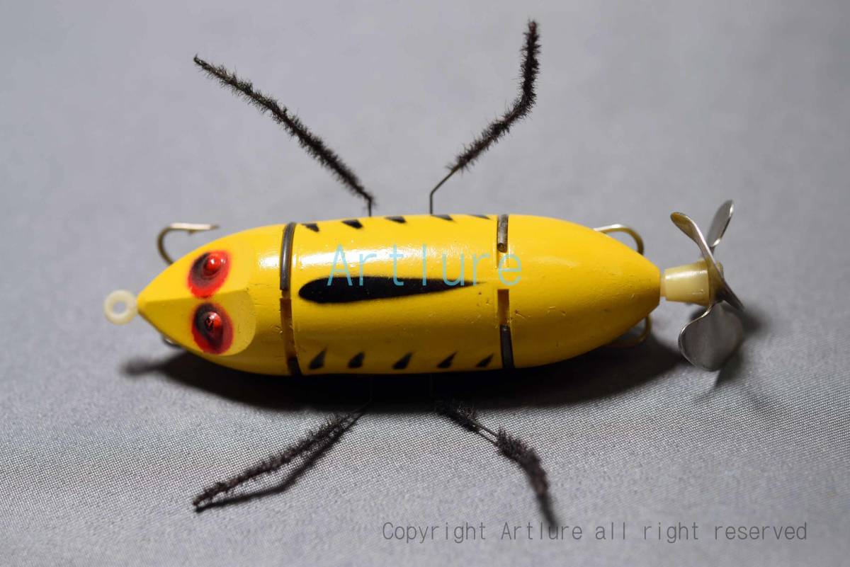 面白ルアー、蒐集家向け、old lure, CRAZY LEGS,MUELLER-PERRY COMPANY,ST.LOUIS,USA,C1975年 2 5/8”拍卖