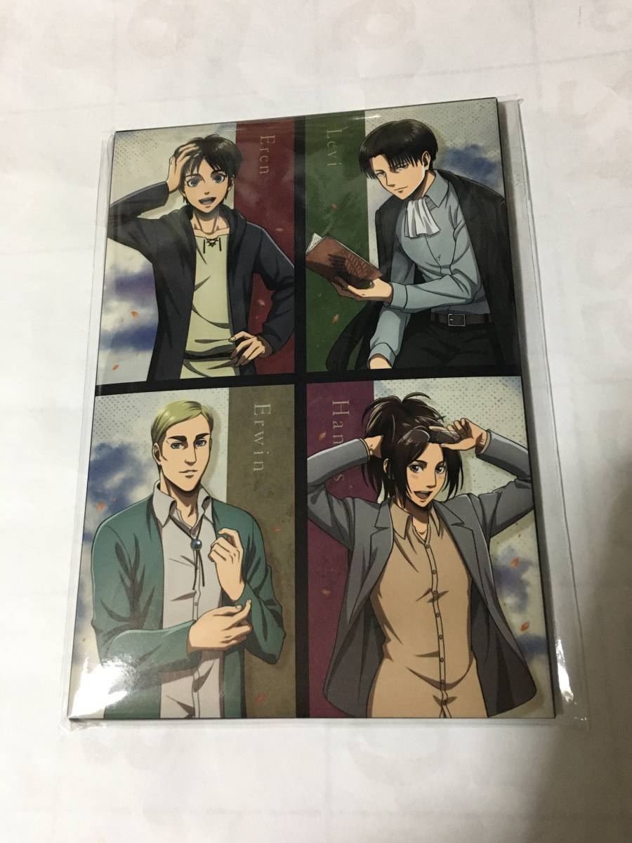 進撃の巨人 ポップアップストア ポストカードセット リヴァイ エレン エルヴィン ハンジ拍卖