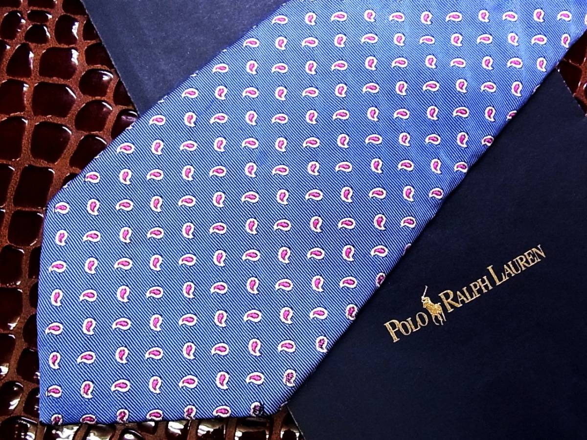 ◇E296R◇在庫処分SALE●ラルフローレン【ペイズリー】ネクタイ拍卖