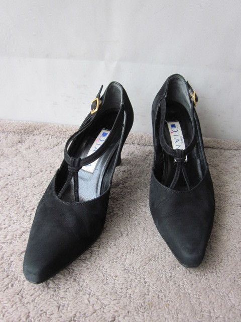 ★D.IANA パンプス 黒 23.0cm YS 中古拍卖