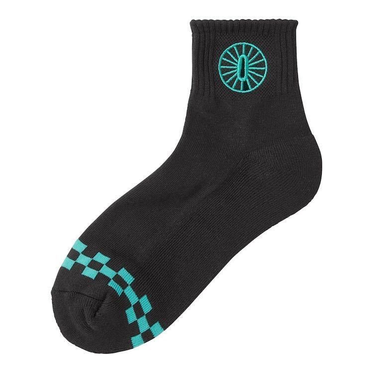 GU/ジーユー アンクルソックス 靴下 くつ下 鬼滅の刃 炭治郎 23-25cm拍卖