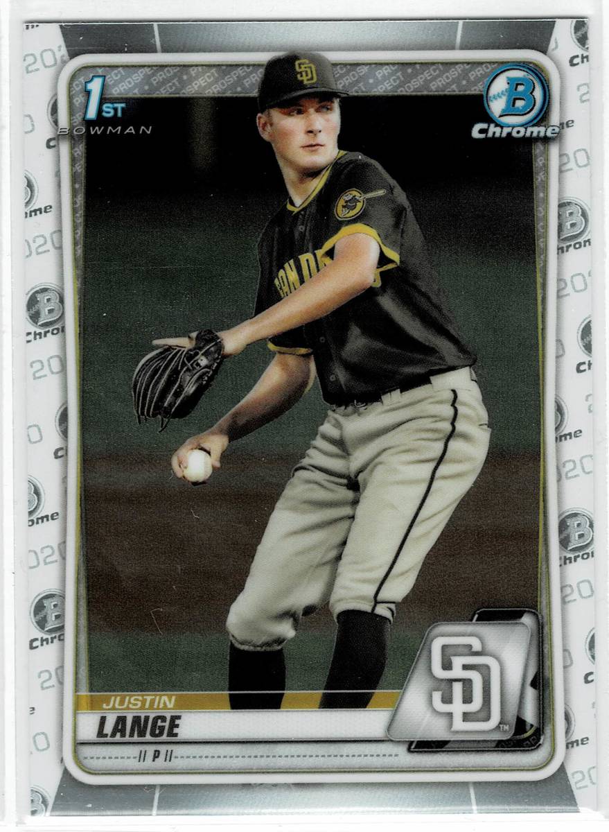 2020 Bowman Chrome Draft Justin Lange拍卖