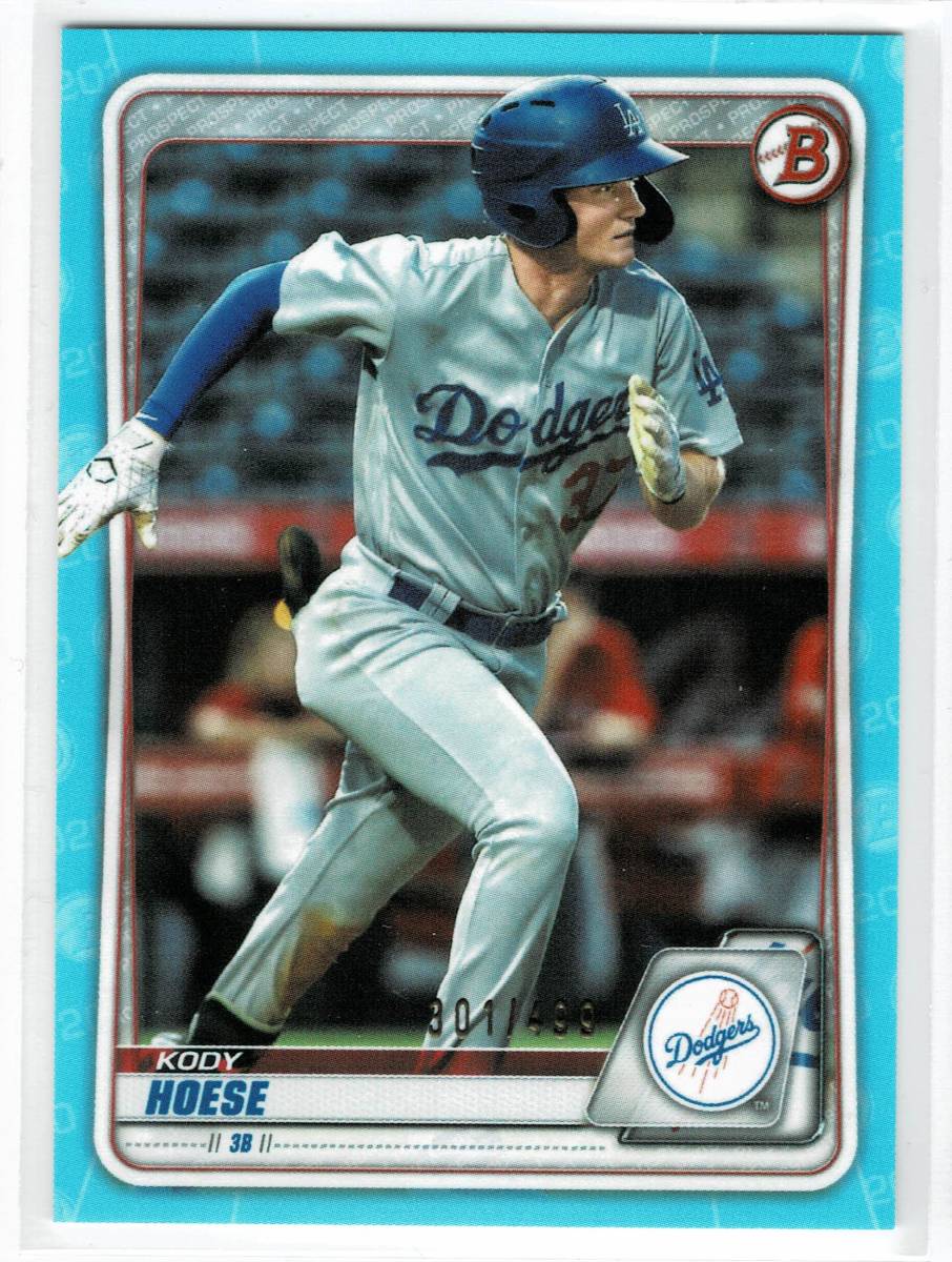 2020 Bowman Draft Kody Hoese Light Blue /499拍卖