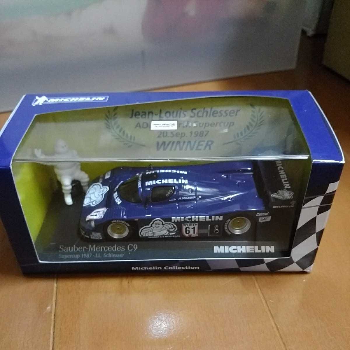 ミシュラン 特注 MICHELIN 1/43 SABER MERCEDES C9 SUPERCUP 1987 シュレッサー ザウバー メルセデス タイヤ拍卖