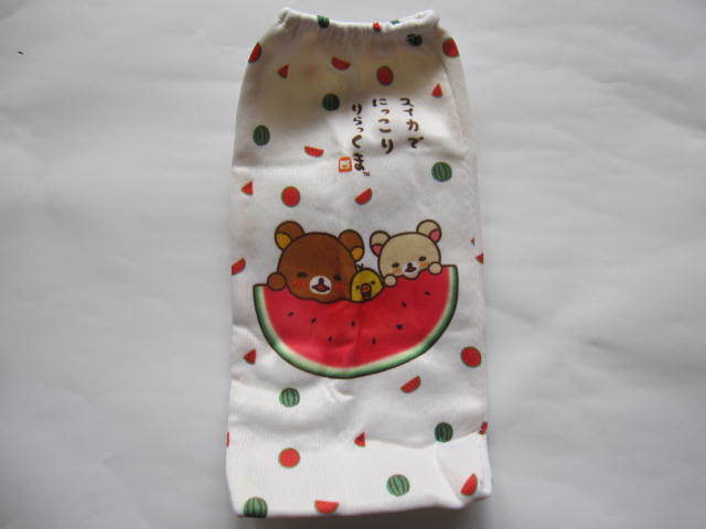 新品・未使用・非売品 リラックマ・コリラックマ ペットボトルカバー スイカ 水玉 ホワイト系拍卖