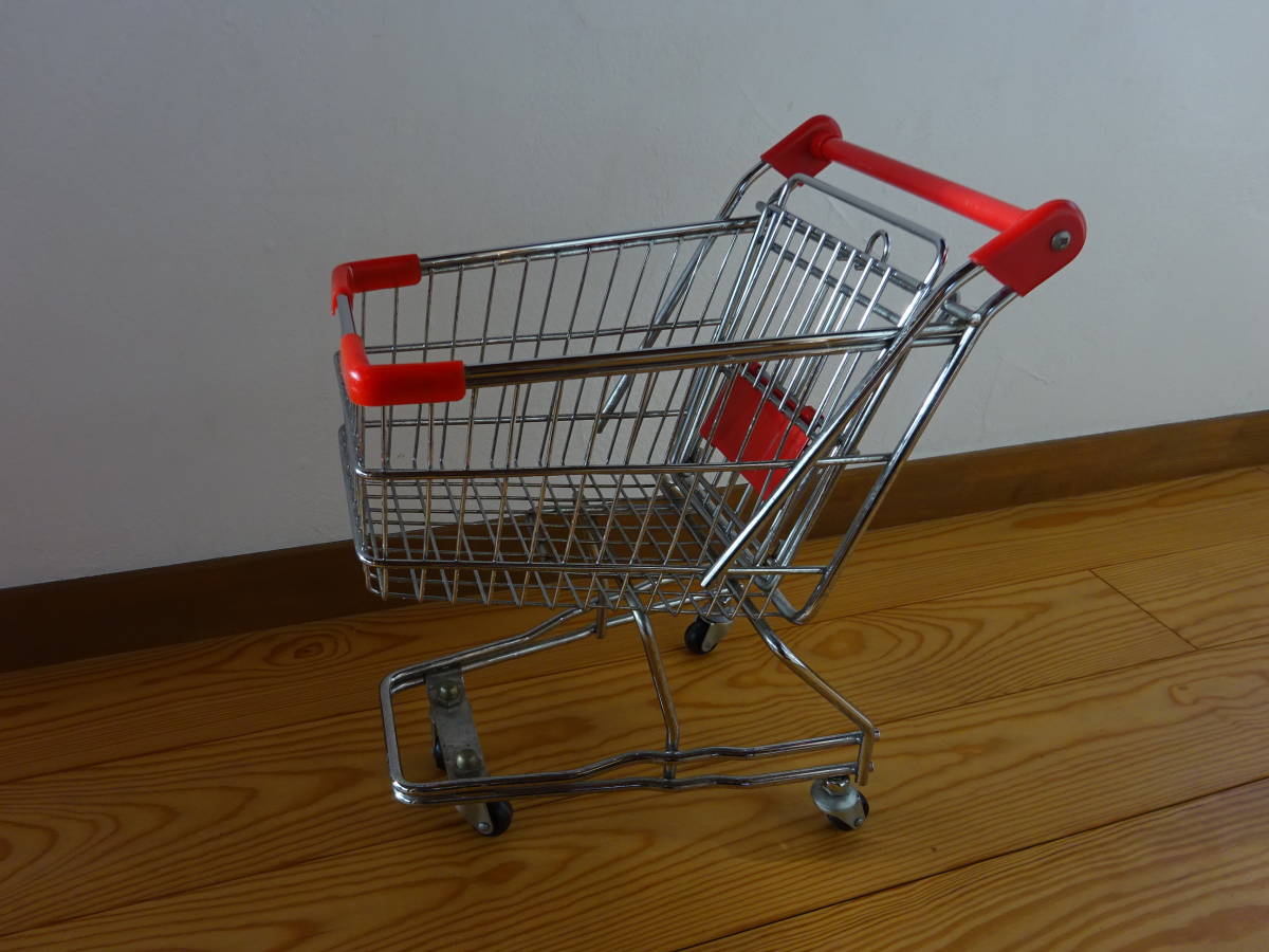 【ミニ買い物カート】おもちゃ玩具ままごとぬいぐるみレジスターミニカー買い物カゴ古道具アンティーク骨董インテリアインダストリアル拍卖