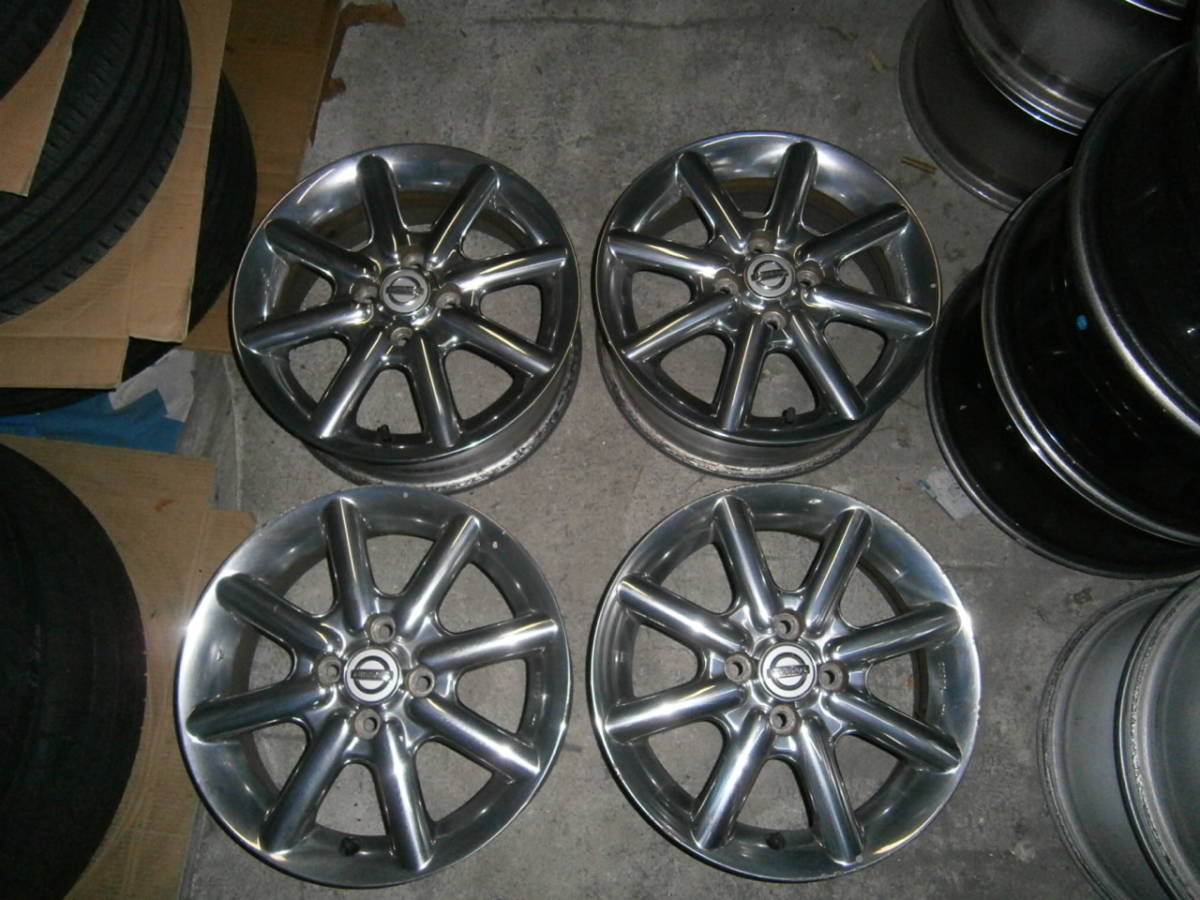 Z11 キューブライダー純正 15インチ 5.5J 4H 100 +50 オーテック エンケイ 福岡 北九州 八幡 小倉 筑豊 中間拍卖