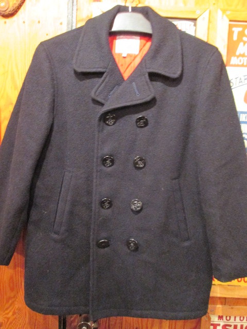 古着 J P S ★ J.PRESS ジェイプレス★ ピーコート(Mサイズ )Pコート 紺 ネイビー ミリタリージャケット ダブル ウール 拍卖