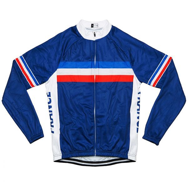 新品 長袖 サイクルジャージ No83 XXLサイズ フランス フルジップ ウェア メンズ ロング サイクリング スポーツ ロードバイク MTB拍卖