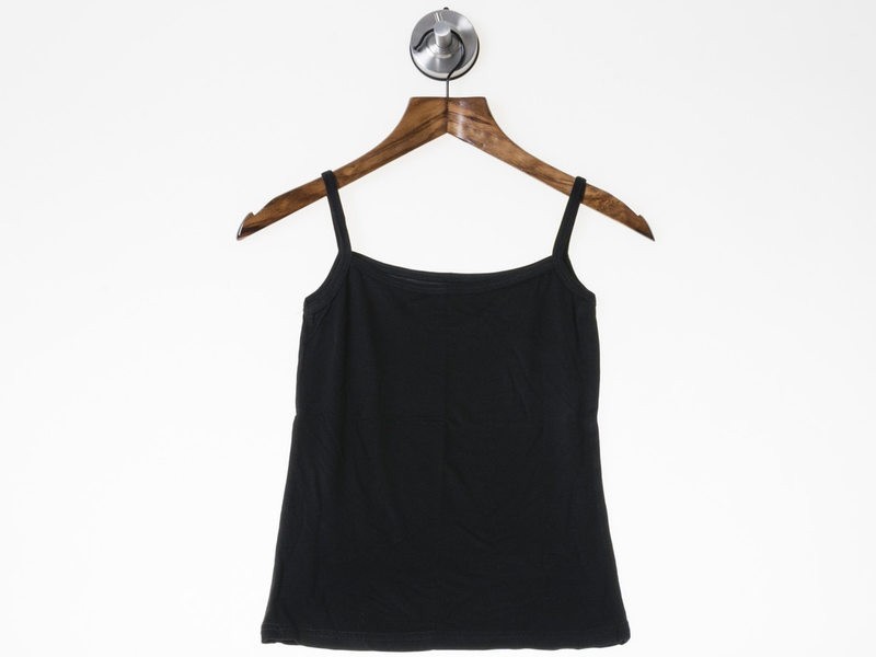 レディースファッション 無地 細紐 キャミソール トップス インナー シンプル#ブラックM拍卖