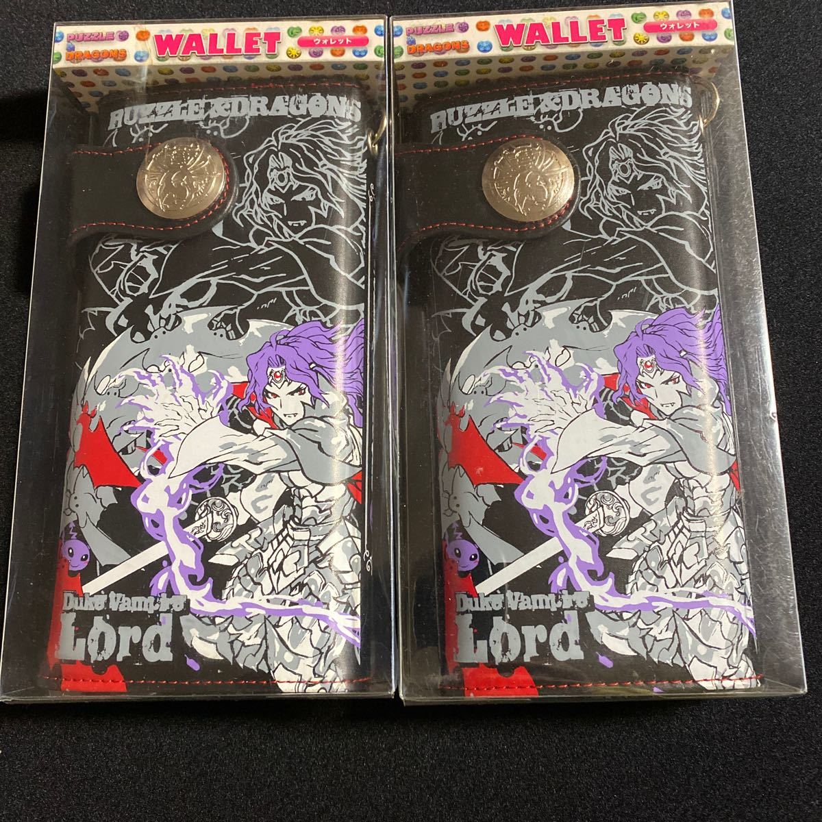 パズドラ★パズル&ドラゴンズ★チェーン付きロングウォレット★長財布★魔王・ヴァンパイアロード&ヴァンパイアロード★2個セット拍卖