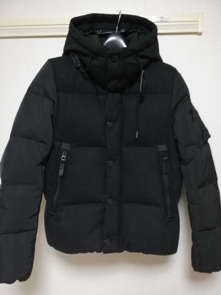 【即決】ナノユニバース 西川ダウン 限定 ウール ナイロン コンビ G-2 ダウンジャケット S拍卖