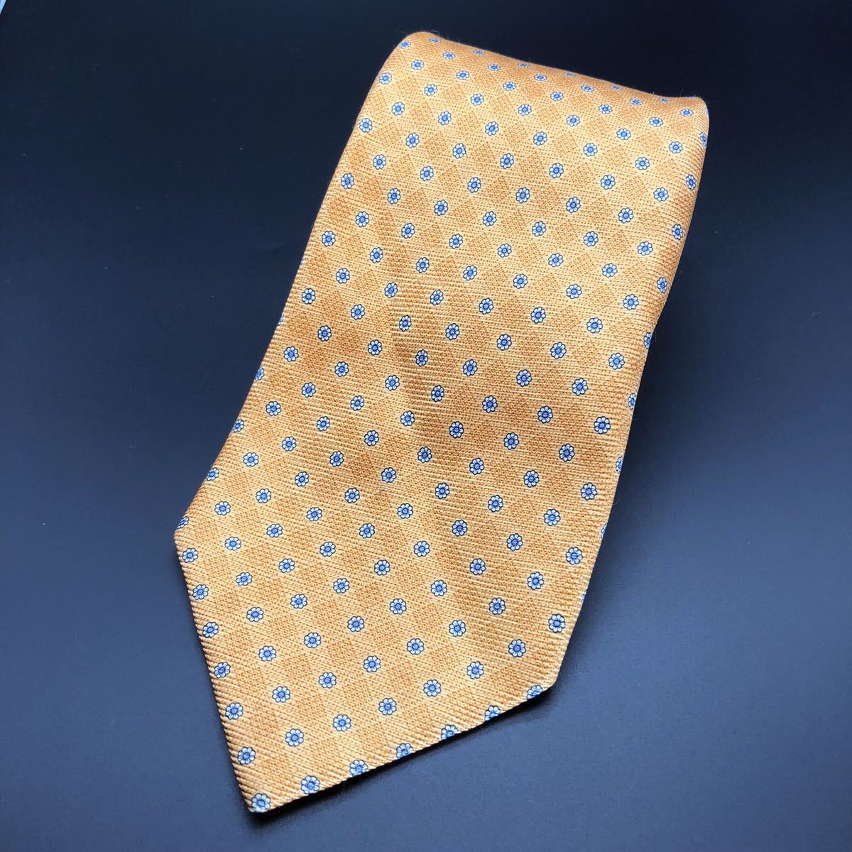 dunhill ダンヒル セッテピエゲ 花柄 シルク ネクタイ拍卖