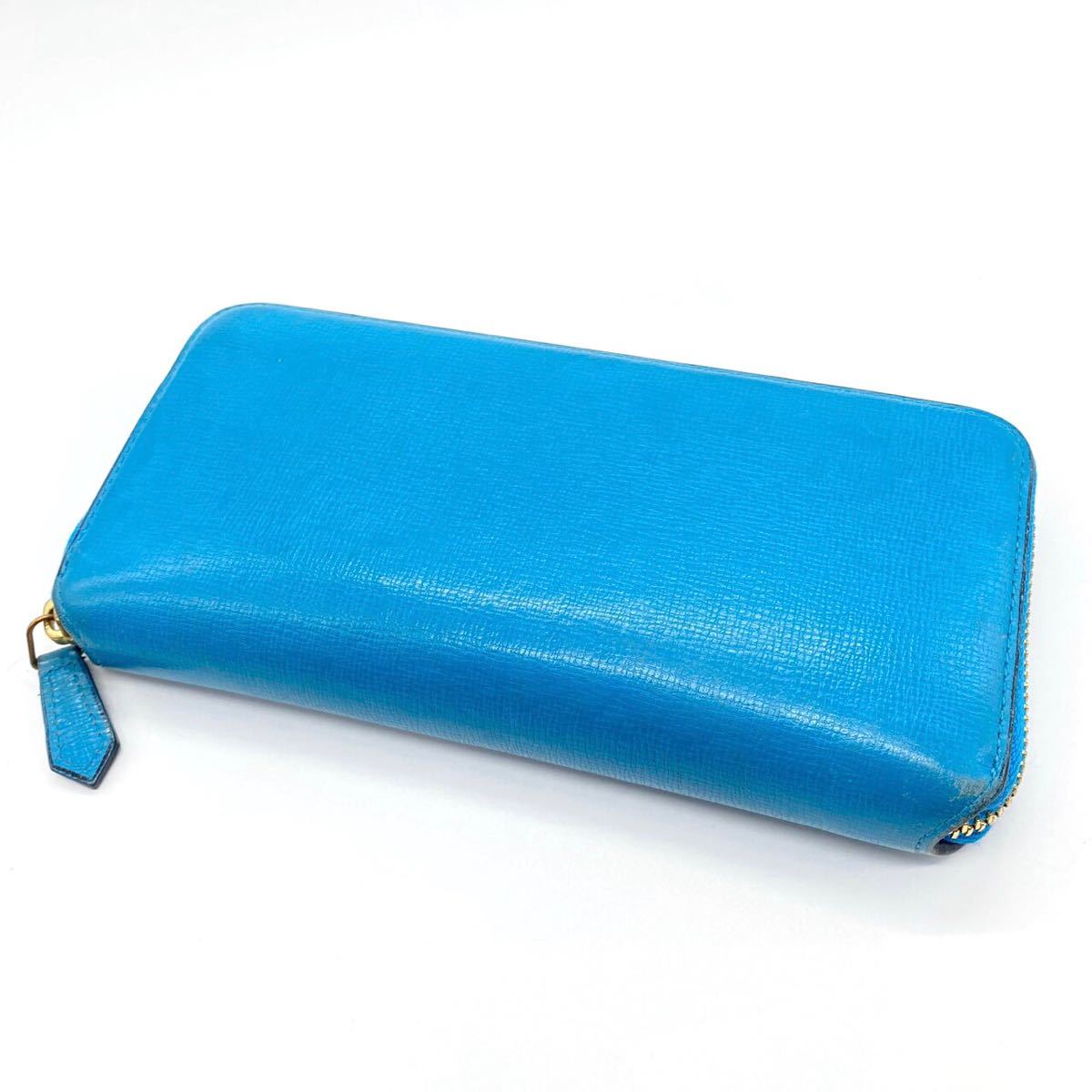 larcobaleno ラルコバヘーノ レザー ラウンドファスナー 長財布拍卖