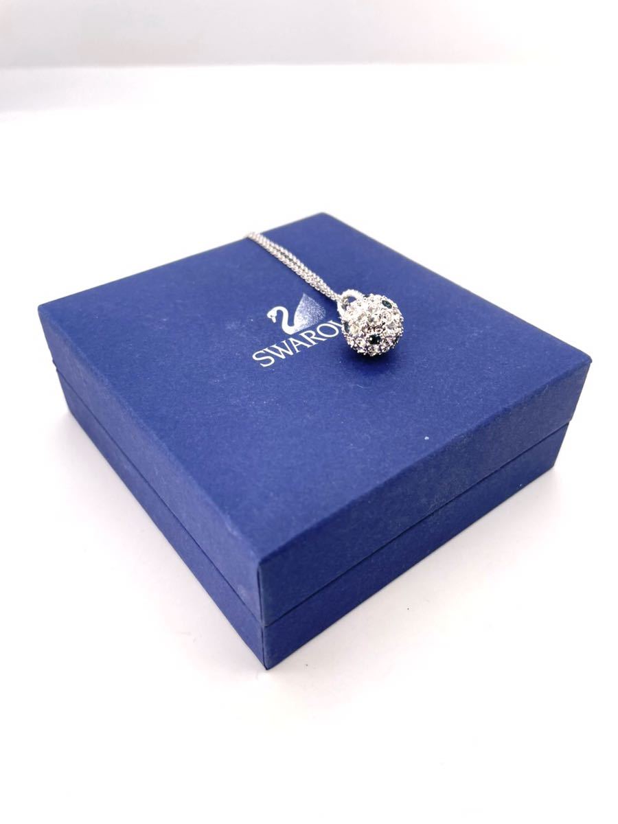 美品 SWROVSKI スワロフスキー ボール 球体 ラインストーン ネックレス拍卖