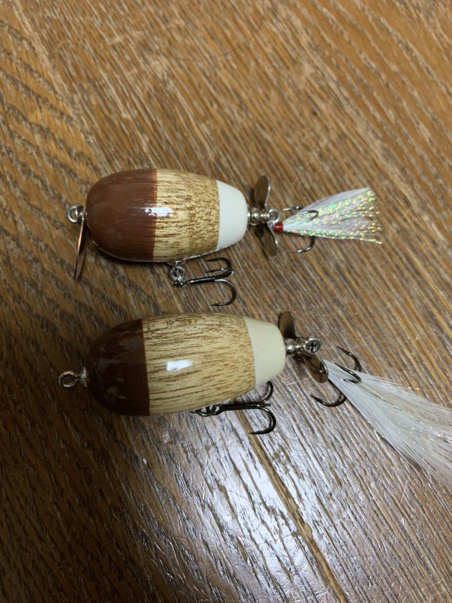 名称不明 ハンドメイド トップウォーター 美品 2個セット売り。拍卖