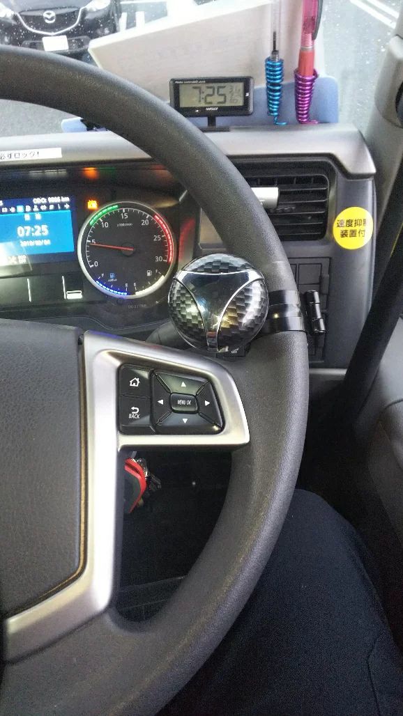 UD 10t ミキサー 取付例あり 2色よりハンドルスピンナードライブ駐車もらくらく♪パワーハンドル/ハンドル回転補助具拍卖