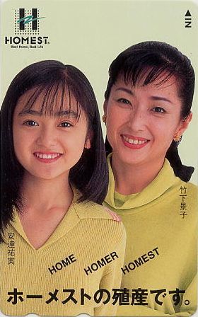 安達祐実+竹下景子 ホーメスト テレホンカード (20Z10-09)拍卖