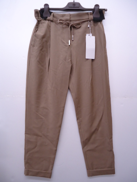 【KCM】asy-15-38★新品★【eleventy/イレブンティ】レディース クロップドパンツ ブラウン系 サイズ38 イタリア製拍卖