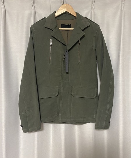 未使用タグ付き☆【junhashimoto】11AW JKT011-MLS01 F2 TYPE JKT コットンミリタリージャケット 3 カーキ ジュンハシモト拍卖