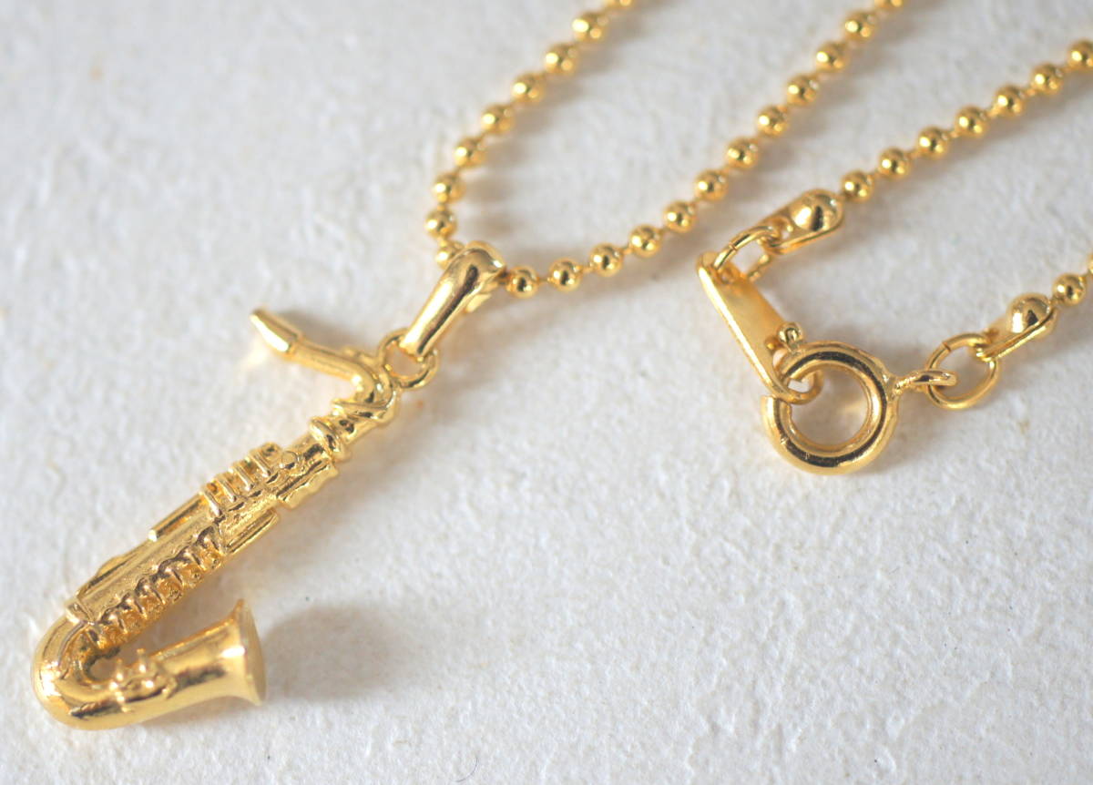 楽器 立体的 サックス ネックレス 音楽 演奏者の方にも 演奏会 発表会 コンサート拍卖