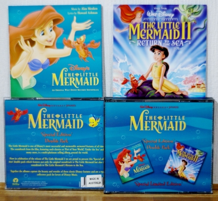 入手困難2CD♪リトル・マーメイド1 & 2★Part Of Your World収録★LITTLE MERMAID (SPECIAL EDITION DOUBLE PACK) ディズニー拍卖