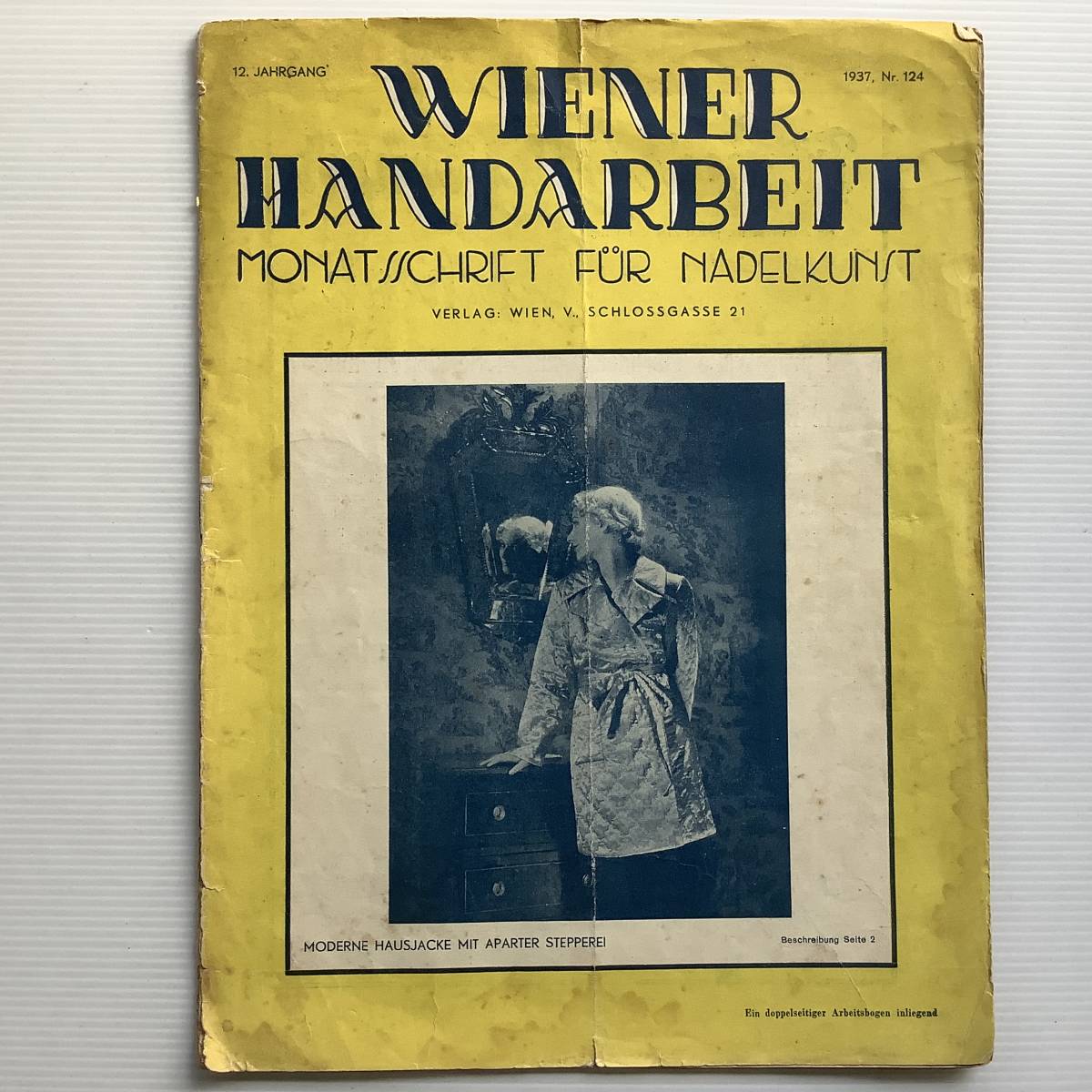 手芸本■ARTBOOK_OUTLET■1-123★送料無料 オーストリア 1937年 ウィーンのハンドクラフト ニードルアート 手仕事 大判 28ページ 入手困難拍卖