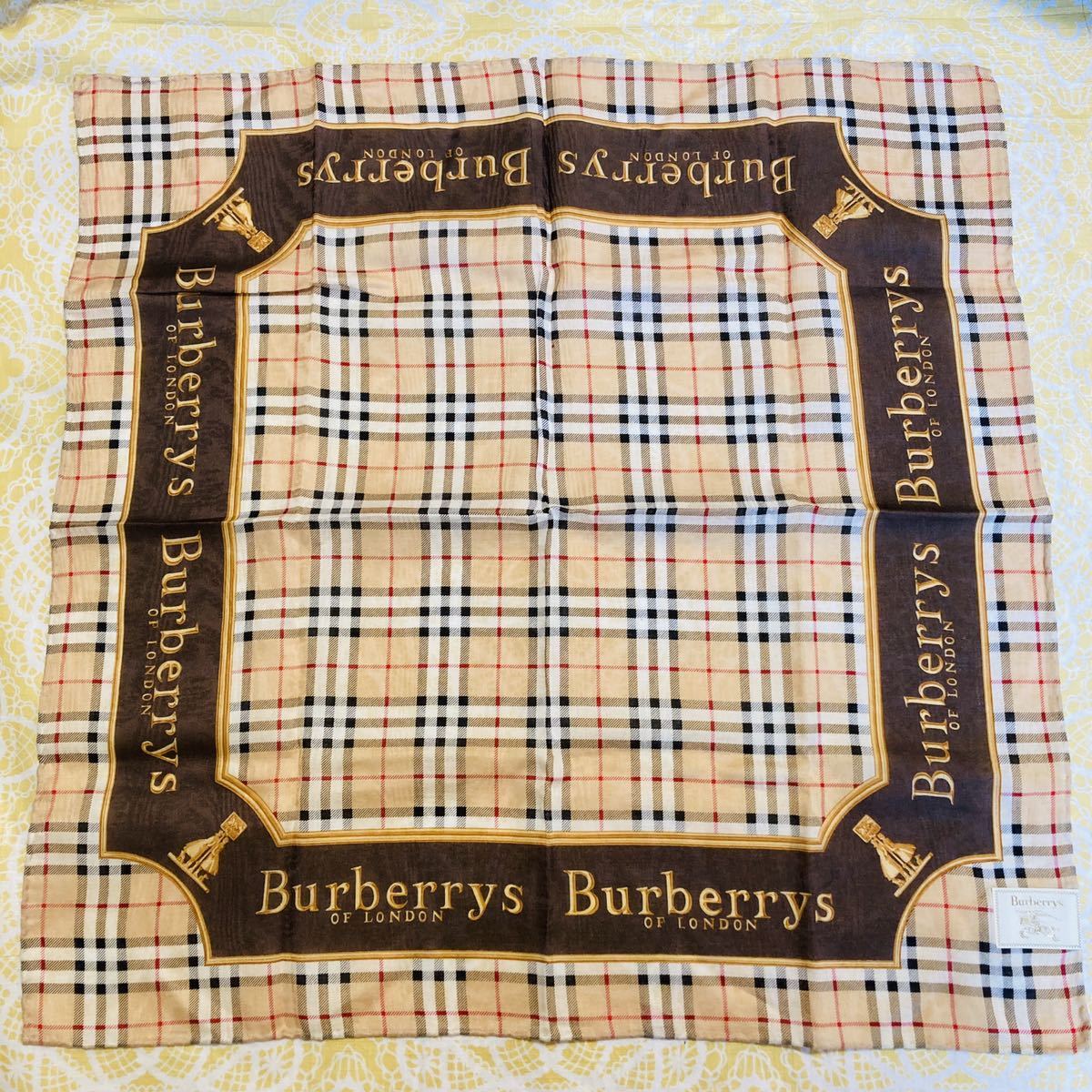 【人気柄】新品/BURBERRY/ハンカチ/正規品/バーバリー/綿100%/未使用/即決あり/匿名発送/ノバチェック/レディース/女性用/大判ハンカチ 5拍卖