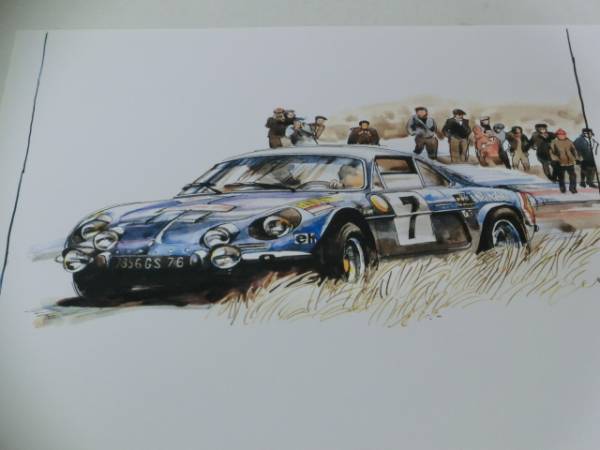 bowイラスト-003/ アルピーヌ ルノー A110 / Alpine Renault A110//検/A210/310/-003拍卖