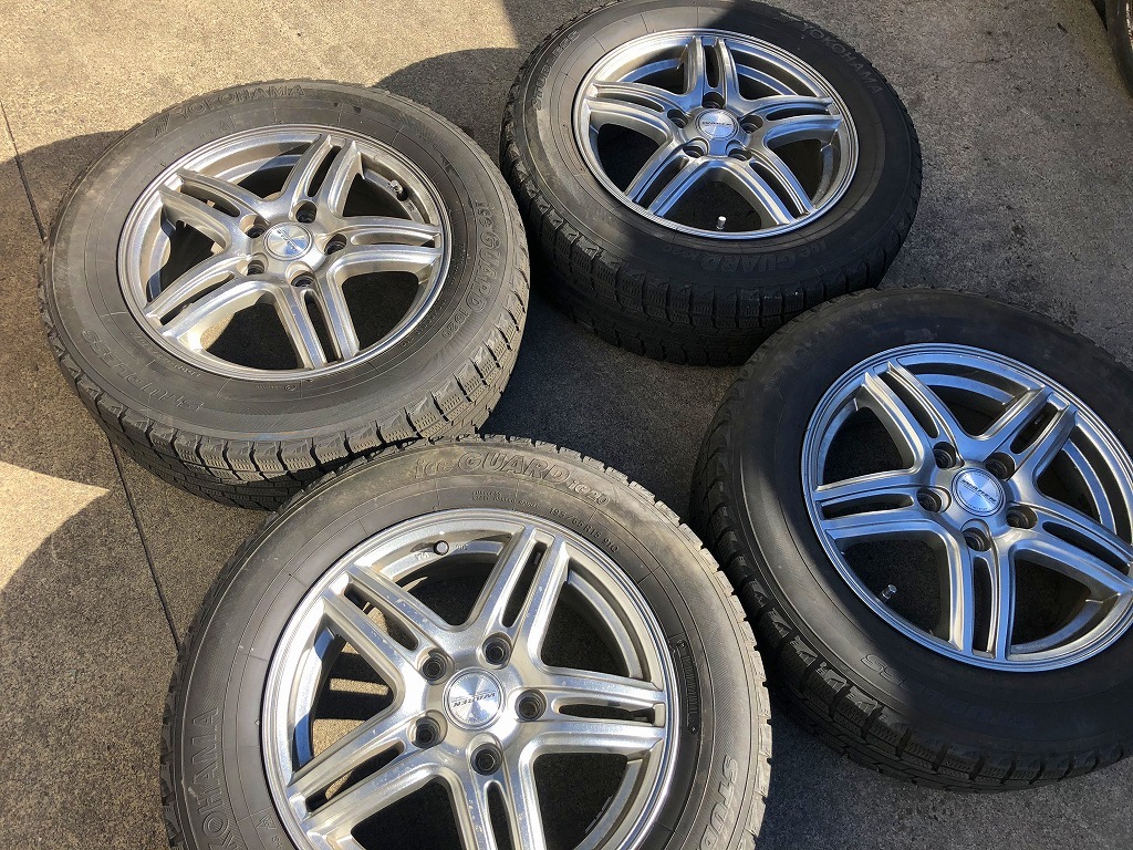 ヴォクシー ノア タイヤ ヨコハマ ICEGUARD 195/65R15 ホイール WAREN ヴァーレン 6J×15 IS43 PDC114.3 5H ノア、ヴォクシー等 H0323拍卖