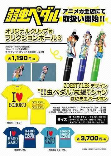 弱虫ペダル 総北応援Tシャツ 新品 イエロー拍卖