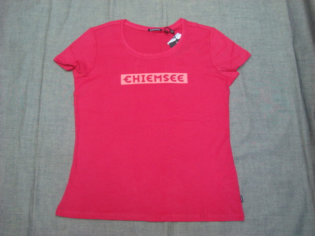 新品CHIEMSEE(キムジー)レディースTシャツSOL BEACH(18-1945 BRIGHT ROSE) Lサイズ拍卖