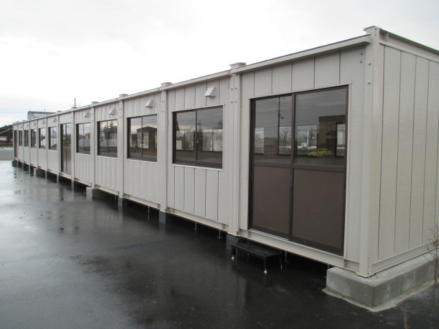 【神奈川発】スーパーハウス コンテナ 物置 ユニットハウス 車 48坪 中古 仮設 実習生 寮 道場 プレハブ 収納 倉庫 事務所 96畳 休憩室 店拍卖