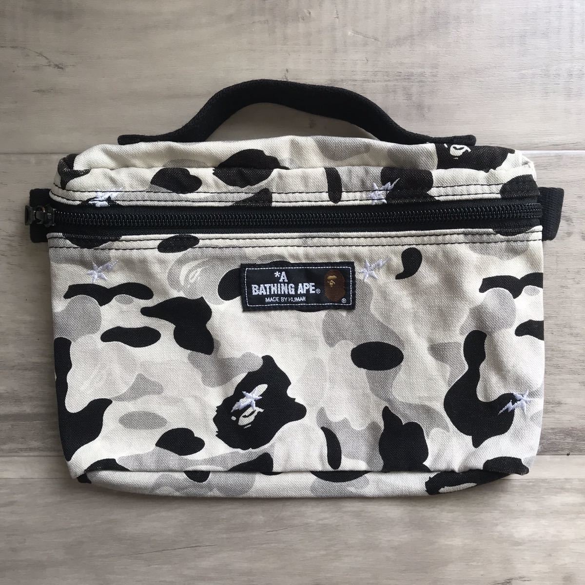 BAPE camo ポーチ a bathing ape BAPE sta マルチケース ベイプ エイプ アベイシングエイプ 迷彩 メイクポーチ BAPEsta スター star拍卖