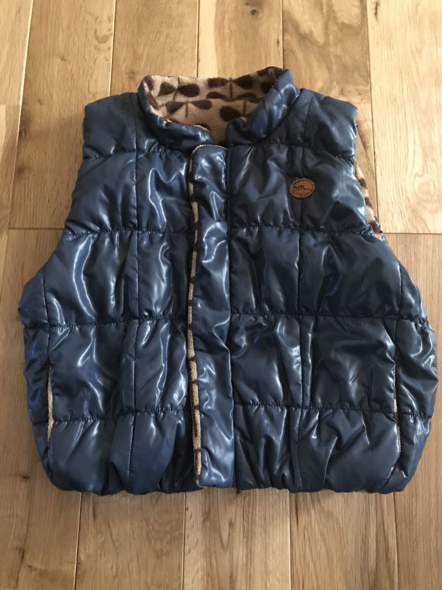 ラグマート リバーシブル 中綿ベスト 95センチ 男の子 ベビー RAGMART拍卖