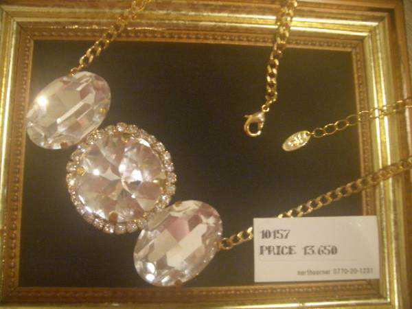 即決☆豪華☆定価13650円☆ノースコーナー big ビジュー チョーカー ネックレス♪拍卖