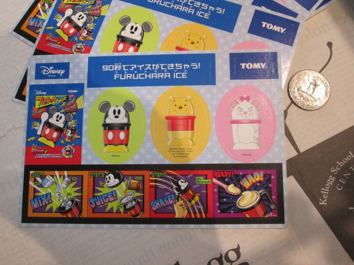 ★非売販促品 ミッキーステッカー トミー販促品 5枚セット ★保管品 整理拍卖
