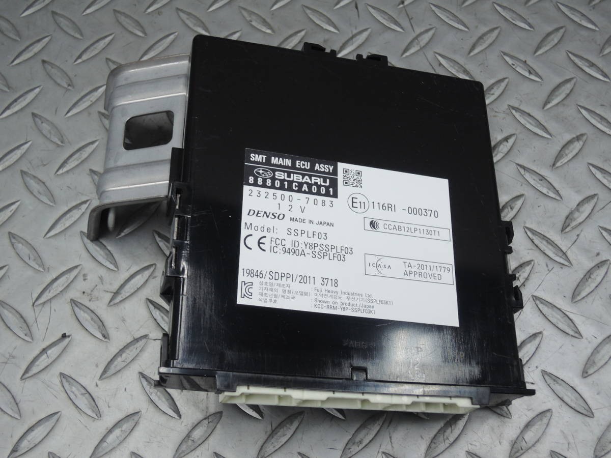 ・ DBA-ZN6 86 ハチロク 前期 MT スマートキー メインコンピューター 88801CA001 T-4563拍卖