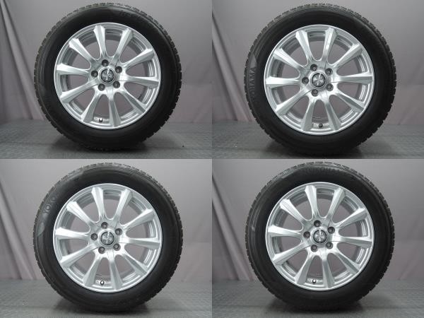 美品 Weds JOKER 17インチ 7J ホイール スタッドレスタイヤ 4本セット 215/60R17拍卖